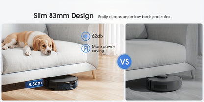 Robot aspirateur laveur, Aspirateur Robotique 3 en 1 pour nettoyage domestique – vue détaillée 19