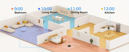 Robot aspirateur laveur, Lubluelu SL60Ultra Aspirateur Robotique pour nettoyage domestique et cuisine – vue détaillée 12