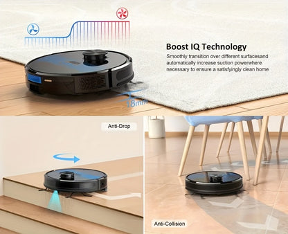Robot aspirateur laveur, Lubluelu SL60Ultra Aspirateur Robotique pour nettoyage domestique et cuisine – vue détaillée 15