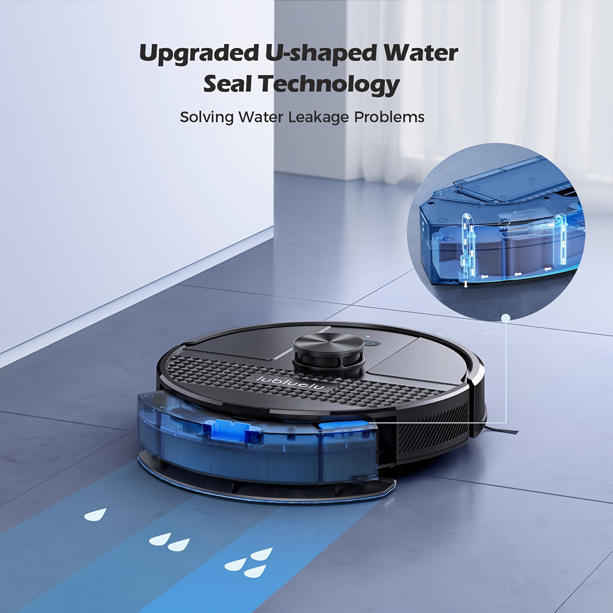 Robot aspirateur laveur pour nettoyage domestique et cuisine – vue détaillée 6