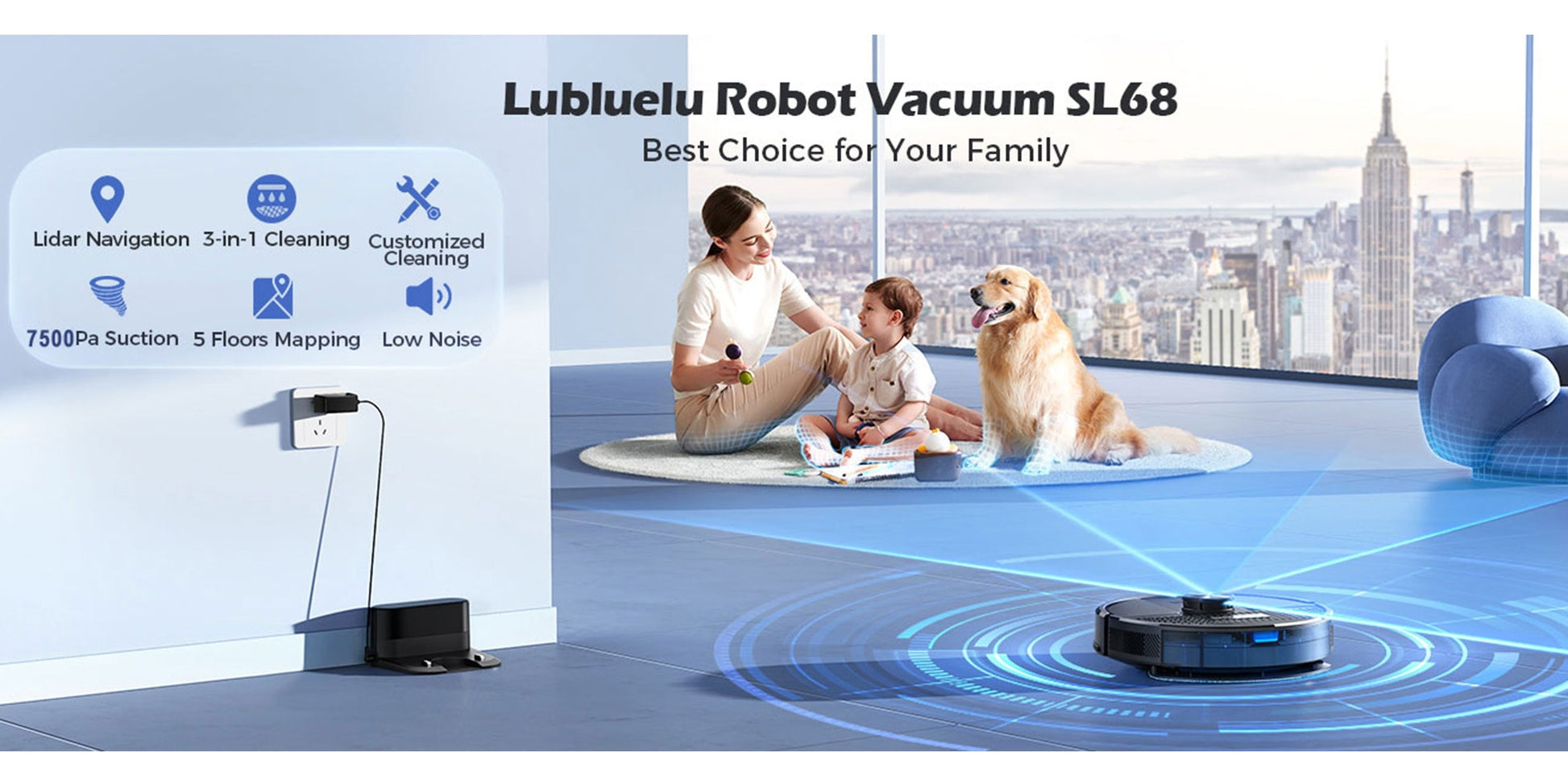 Robot aspirateur laveur pour nettoyage domestique et cuisine – vue détaillée 16