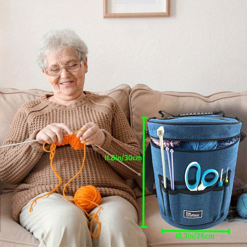 Sac à crochet BeCraftee XL, Le code B015HVQDIY pour fournitures de crochet et outils – vue détaillée 2