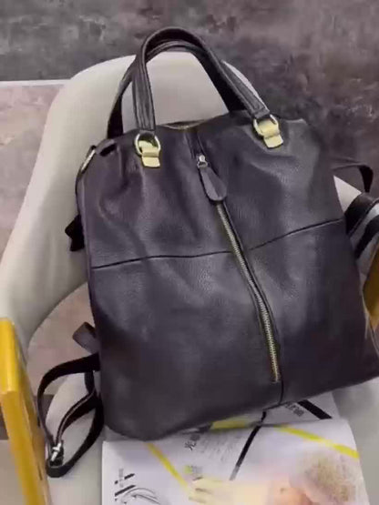 Sac à dos, cuir pour quotidien et école – vue détaillée 10