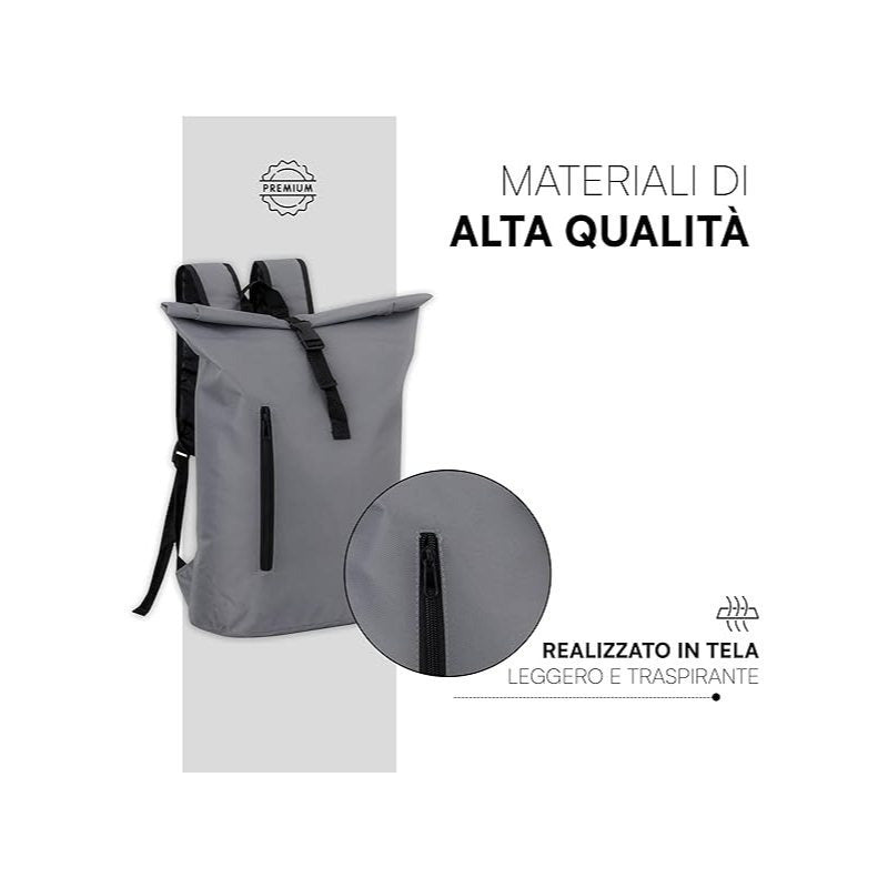 Sac à dos, GRIS pour quotidien – vue principale
