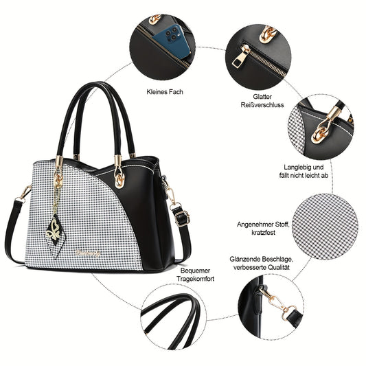 Sac à main, Gris et noir pour femme et quotidien – vue principale