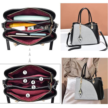 Sac à main, Gris et noir pour femme et quotidien – vue détaillée 2