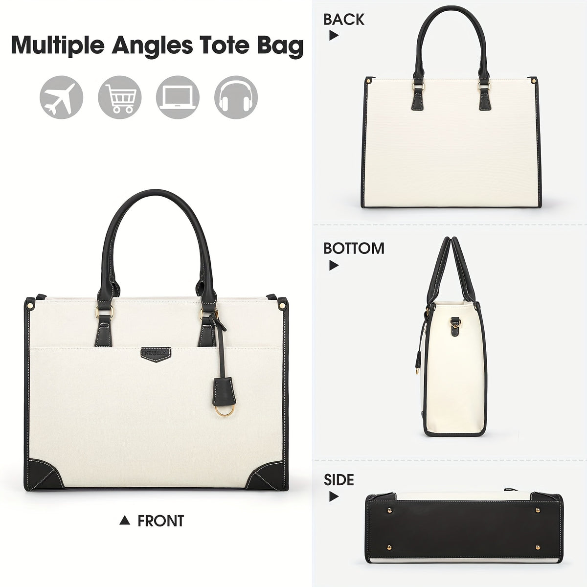 Sac à Main IGOLUMON, 39,62 cm pour Femme Sac d'Ordinateur Portable 39 et quotidien – vue détaillée 8