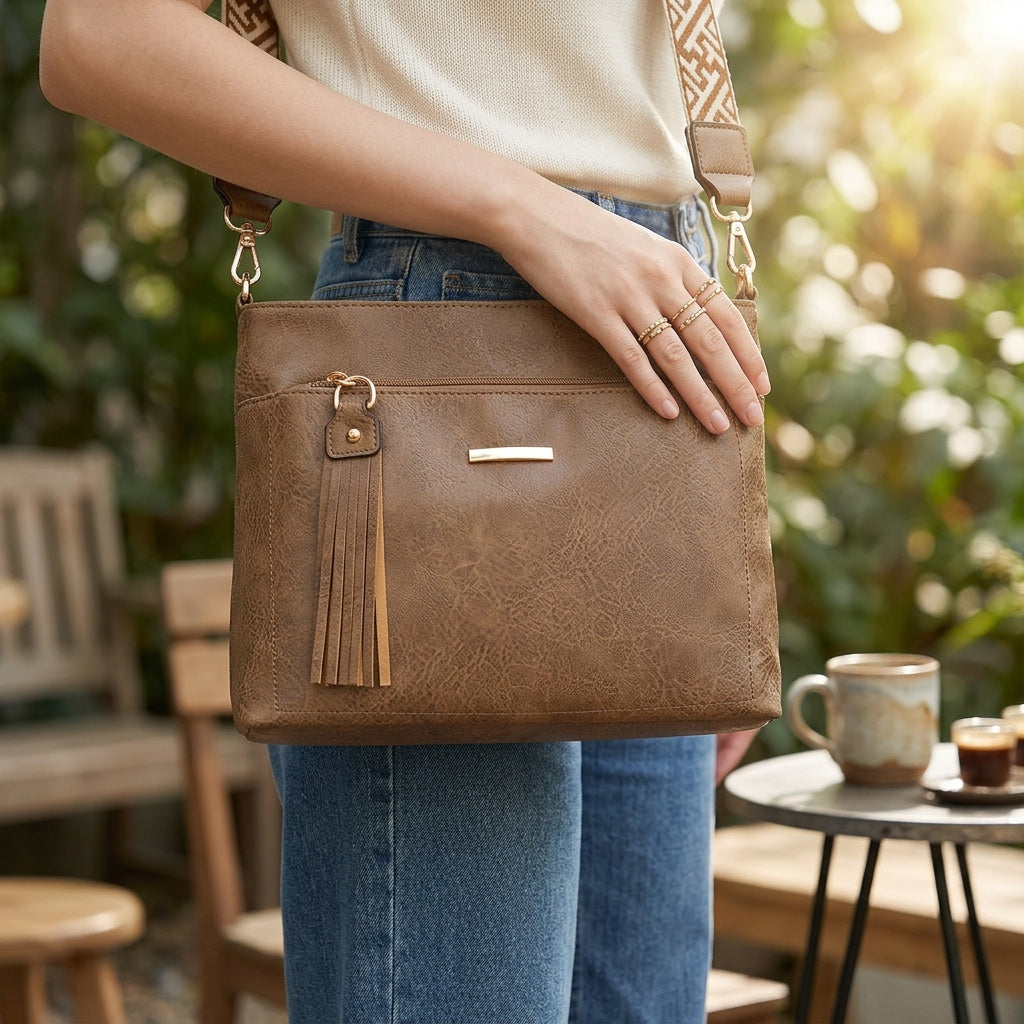 Sac bandoulière spacieux, Café pour véhicule et déplacements – vue détaillée 7