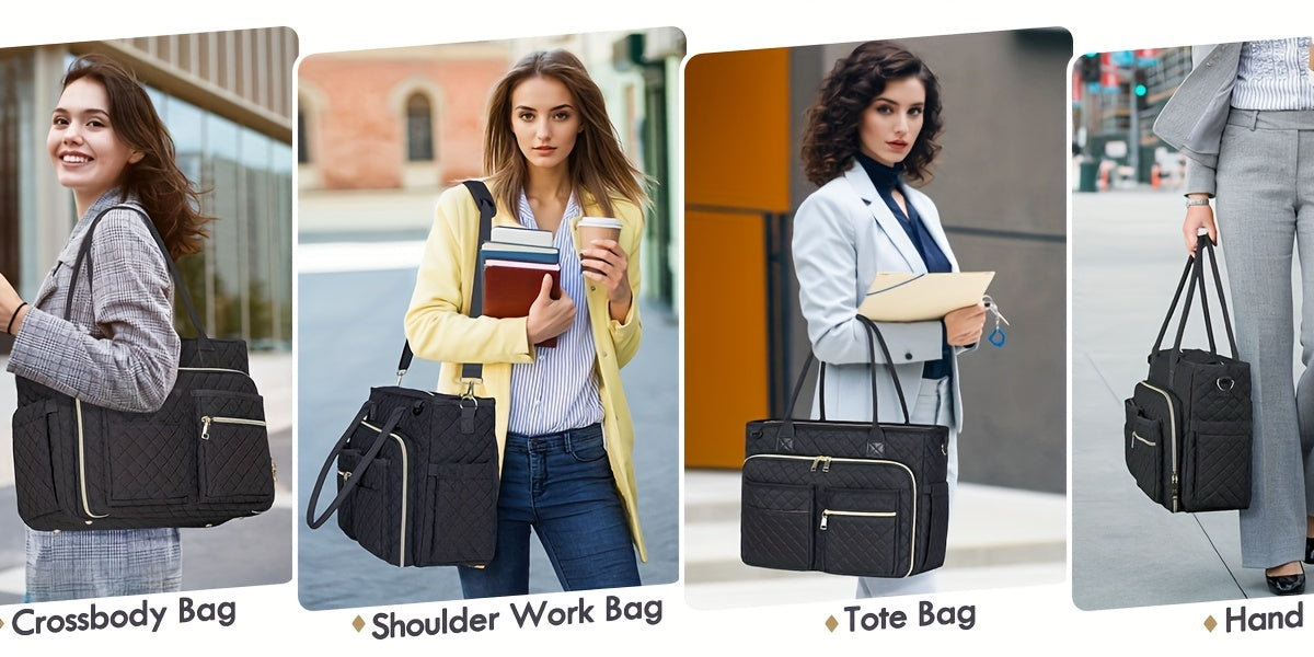 Sac d'enseignant Sac, Noir pour ordinateur portable Sacoche pour femmes et infirmières – vue détaillée 11
