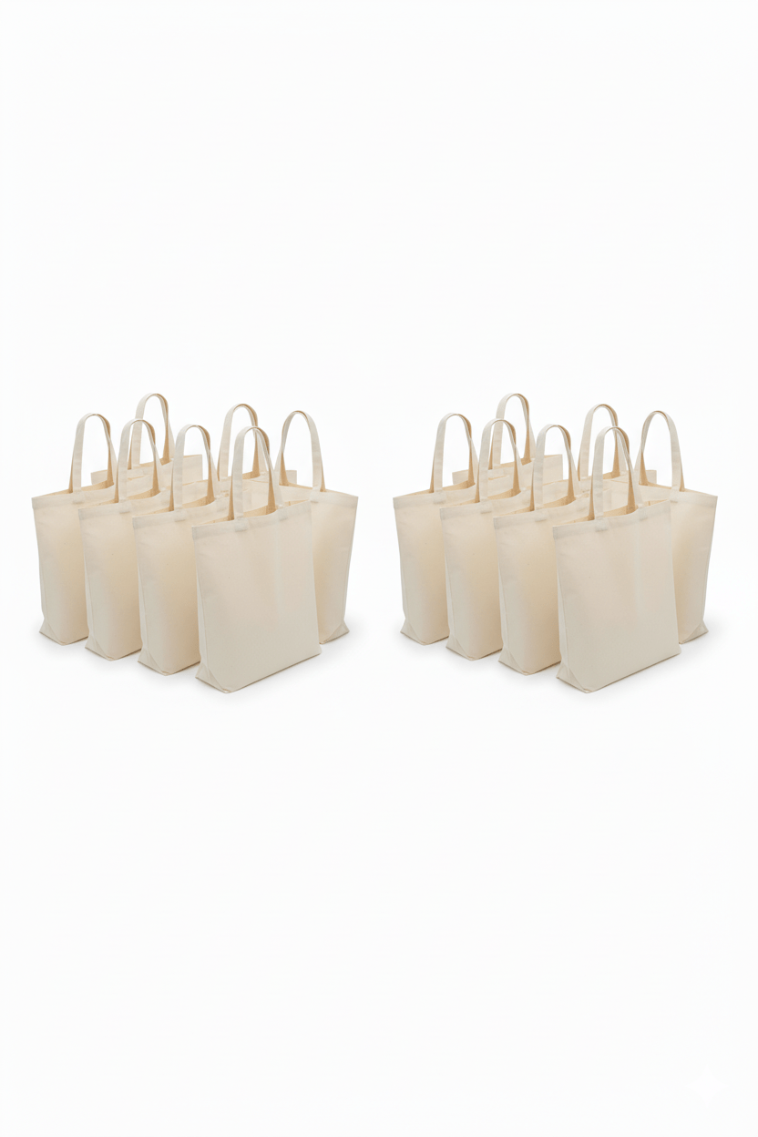 Sac de Courses en Coton, BLANC pour quotidien et maison – vue détaillée 58