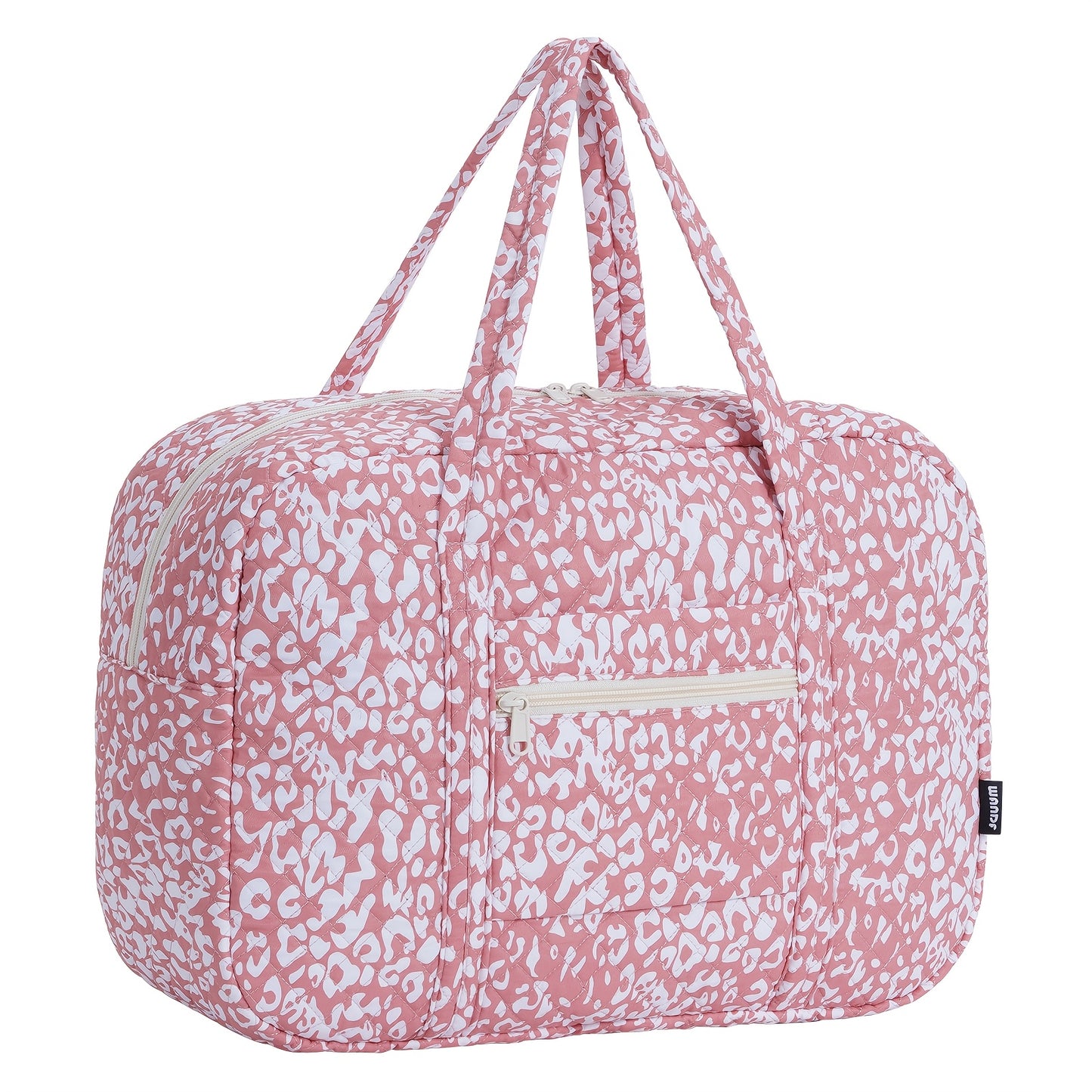 Sac de Sport et Voyage, Imprimé Léopard Rose pour camping et voyage – vue détaillée 3