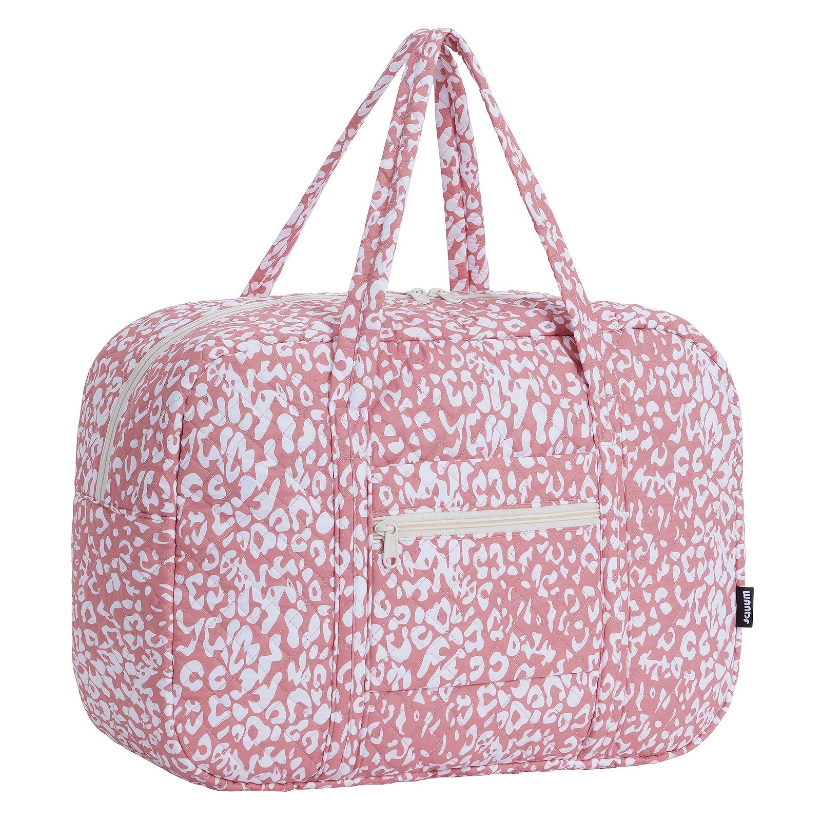Sac de Sport et Voyage, Imprimé Léopard Rose pour camping et voyage – vue détaillée 3