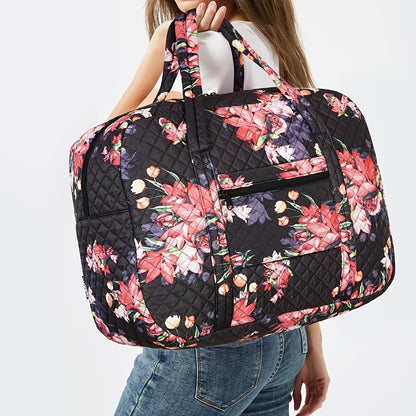 Sac de Sport et Voyage, Imprimé Léopard Rose pour camping et voyage – vue détaillée 8