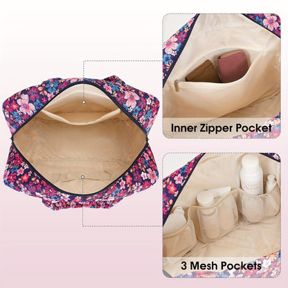 Sac de Sport et Voyage, Imprimé Léopard Rose pour camping et voyage – vue détaillée 11