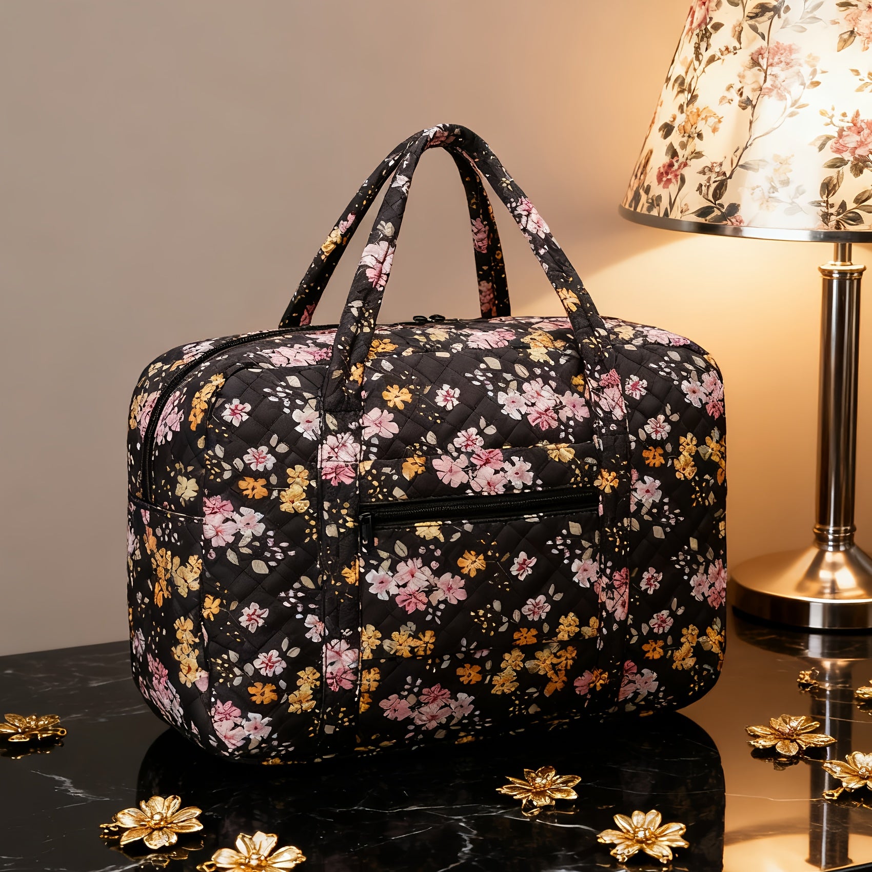 Sac de Sport et Voyage, Imprimé Léopard Rose pour camping et voyage – vue détaillée 20