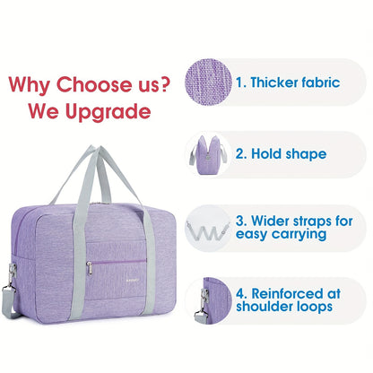 Sac de voyage léger sous-siège, Violet pour camping et voyage – vue détaillée 4