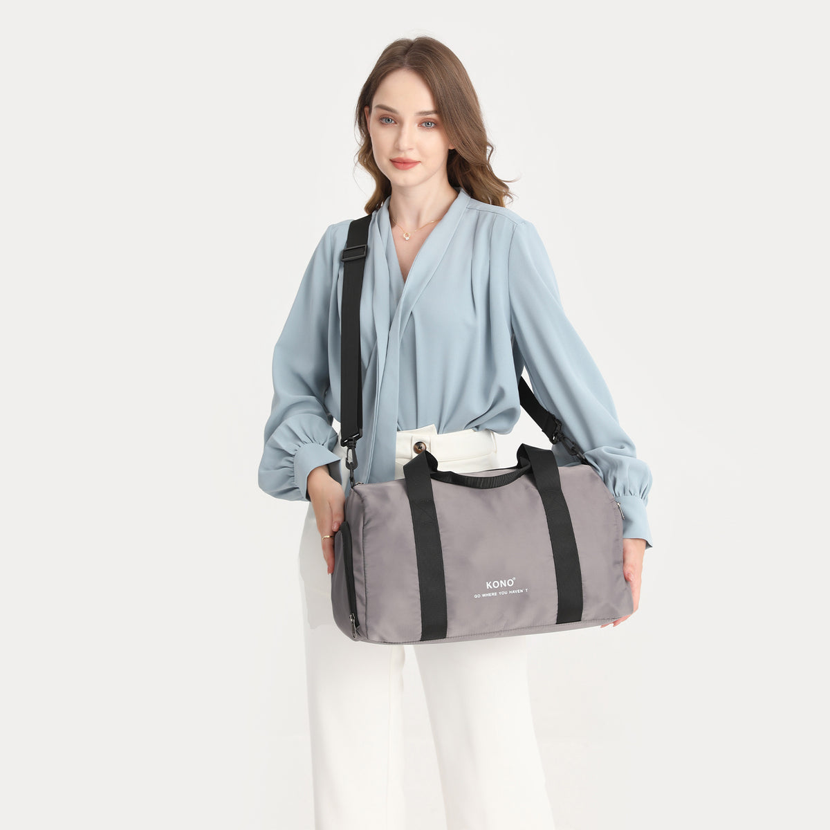 Sacs polochon, Gris pour camping et voyage – vue détaillée 20
