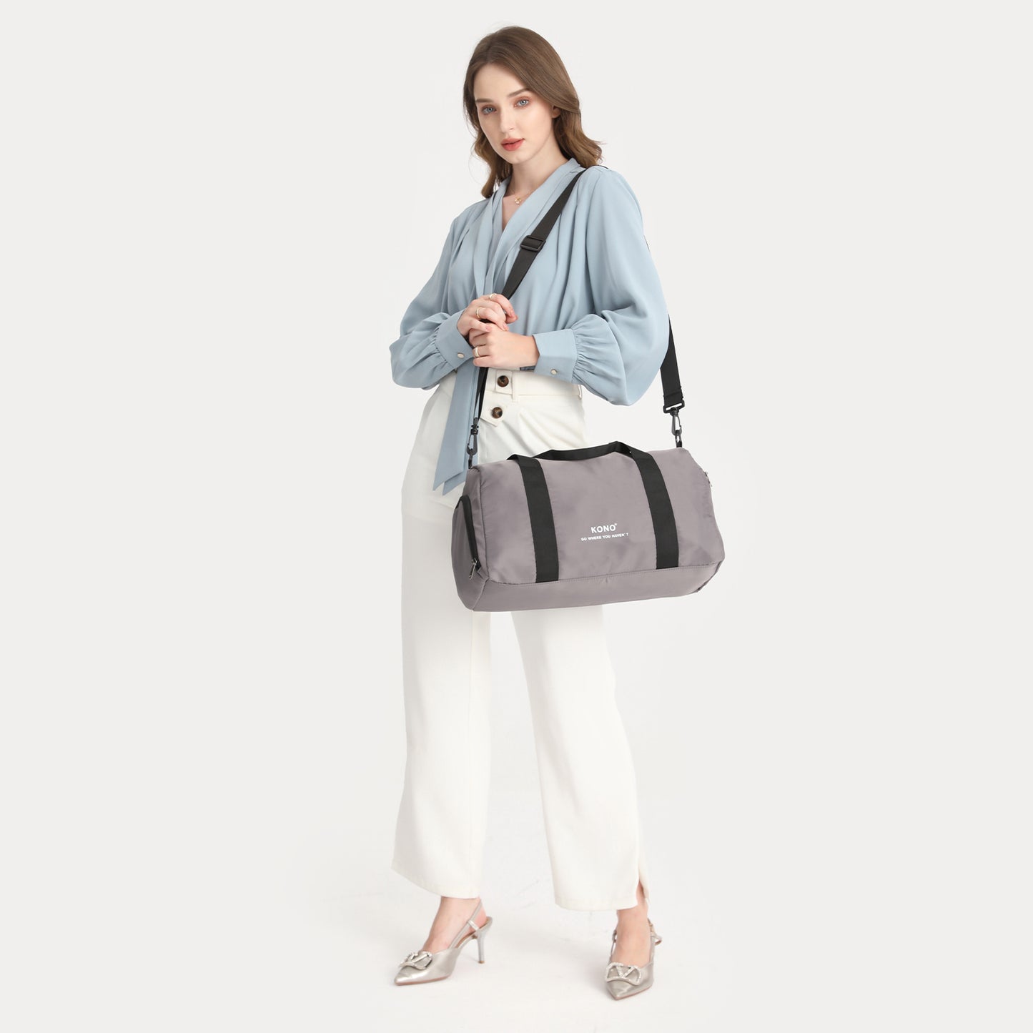Sacs polochon, Gris pour camping et voyage – vue détaillée 21
