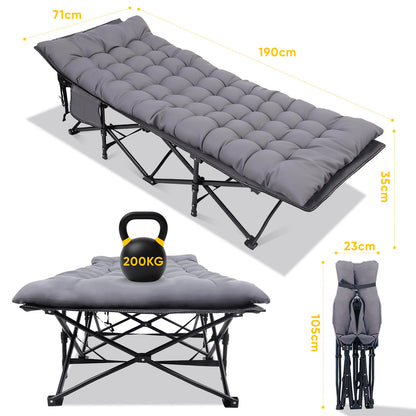 Sekey Lit de Camping, pliable pour jardin et terrasse – vue détaillée 2