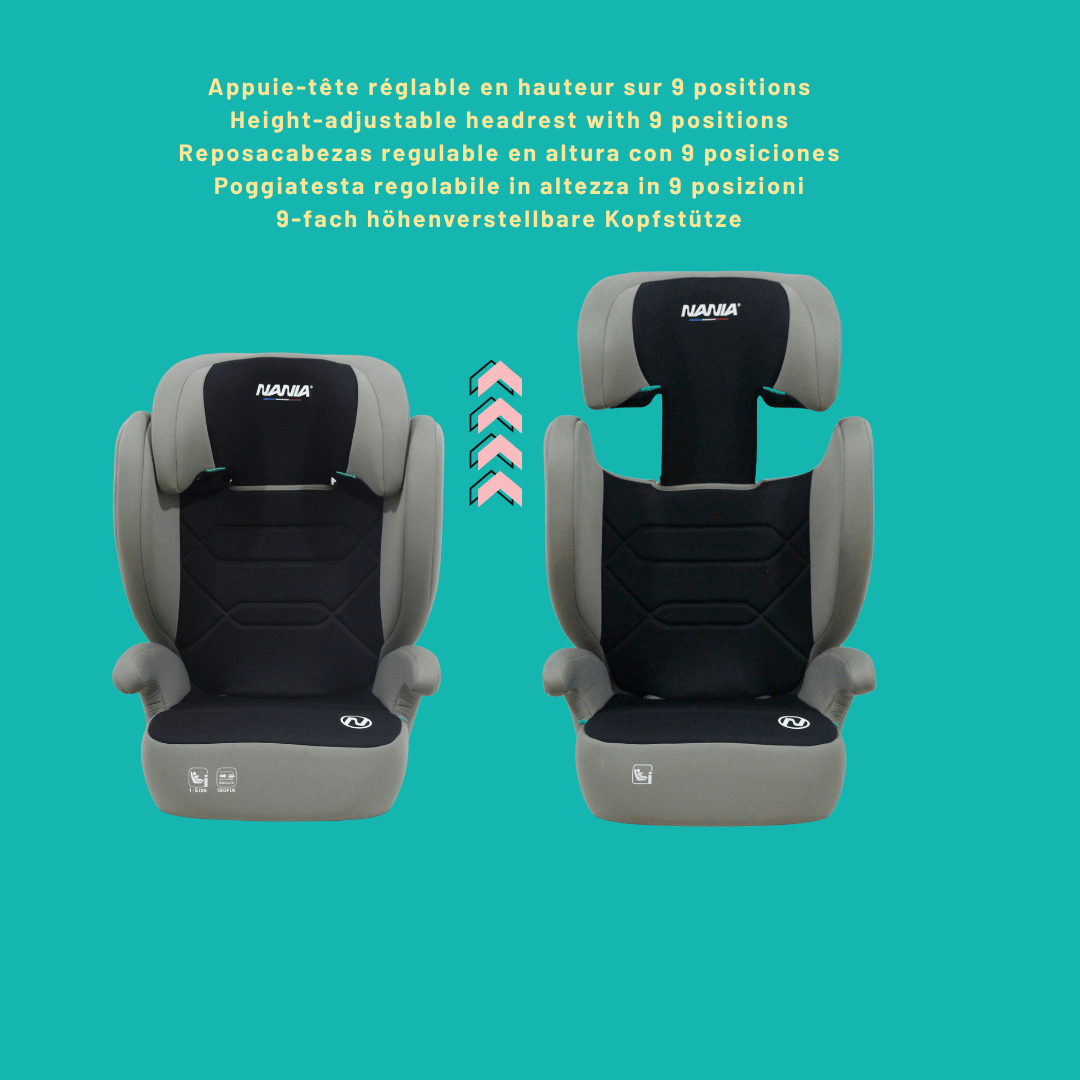 Siège auto enfant, réglable pour véhicule et déplacements – vue détaillée 2