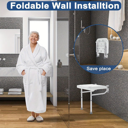 Siège de douche mural pliable, réglable pour quotidien et maison – vue principale