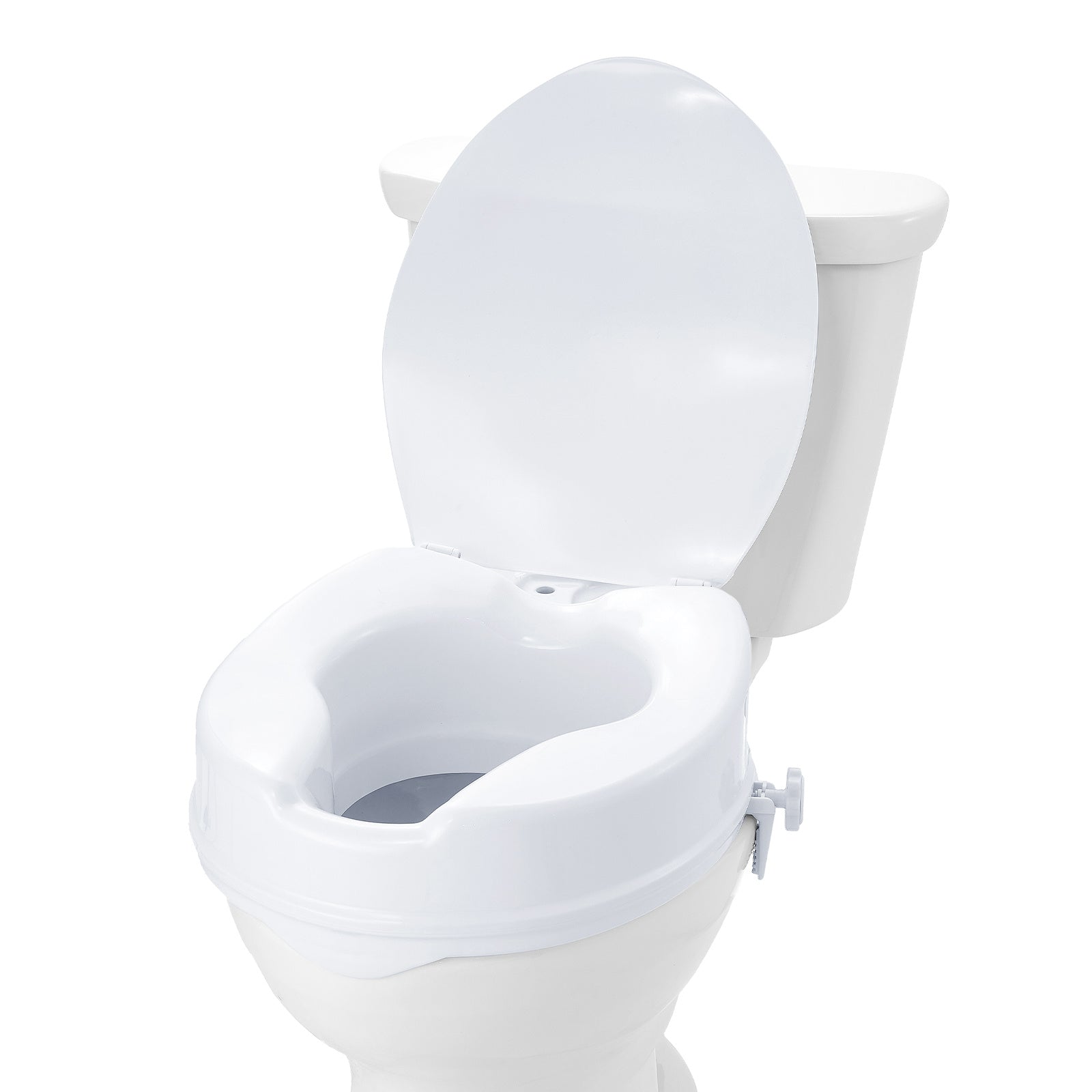 Siège de Toilette Élevé VEVOR, 300 lbs pour Personnes Âgées et quotidien – vue détaillée 9