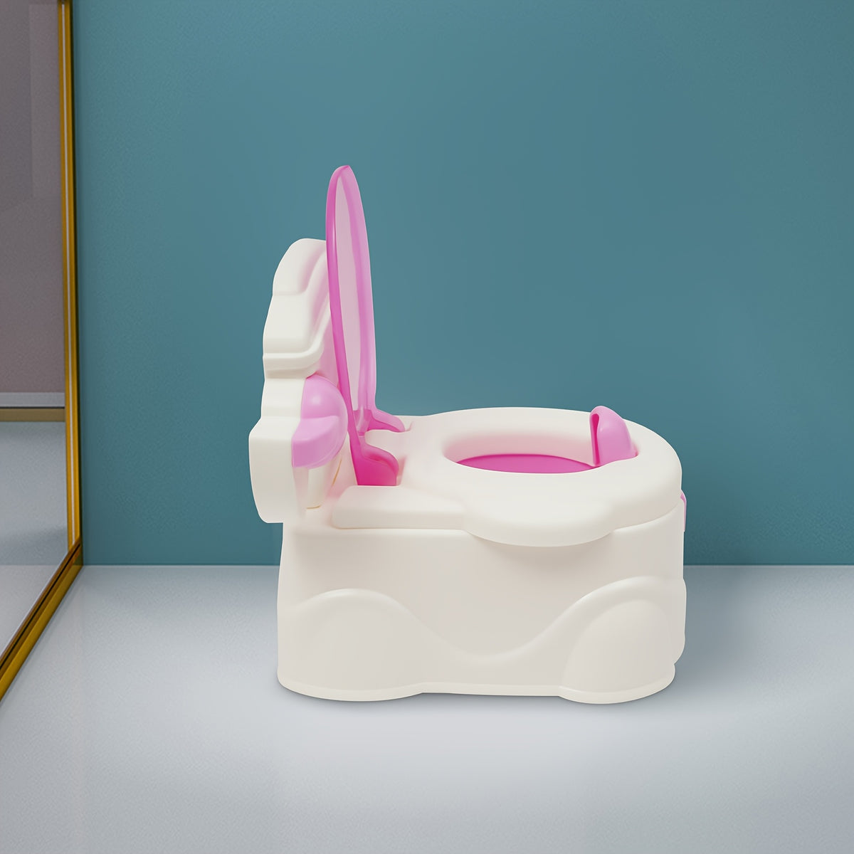 Sièges de toilettes et escabeaux, couleur rose pour bébé et réducteur de toilettes pour enfants – vue détaillée 7