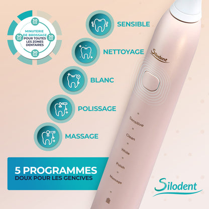 Silodent brosse à dents sonique, Bleu de nuit pour camping et voyage – vue détaillée 11
