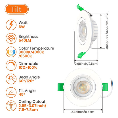 spots encastrables LED ALUSSO, éclairage LED pour cuisine et coin repas – vue détaillée 3