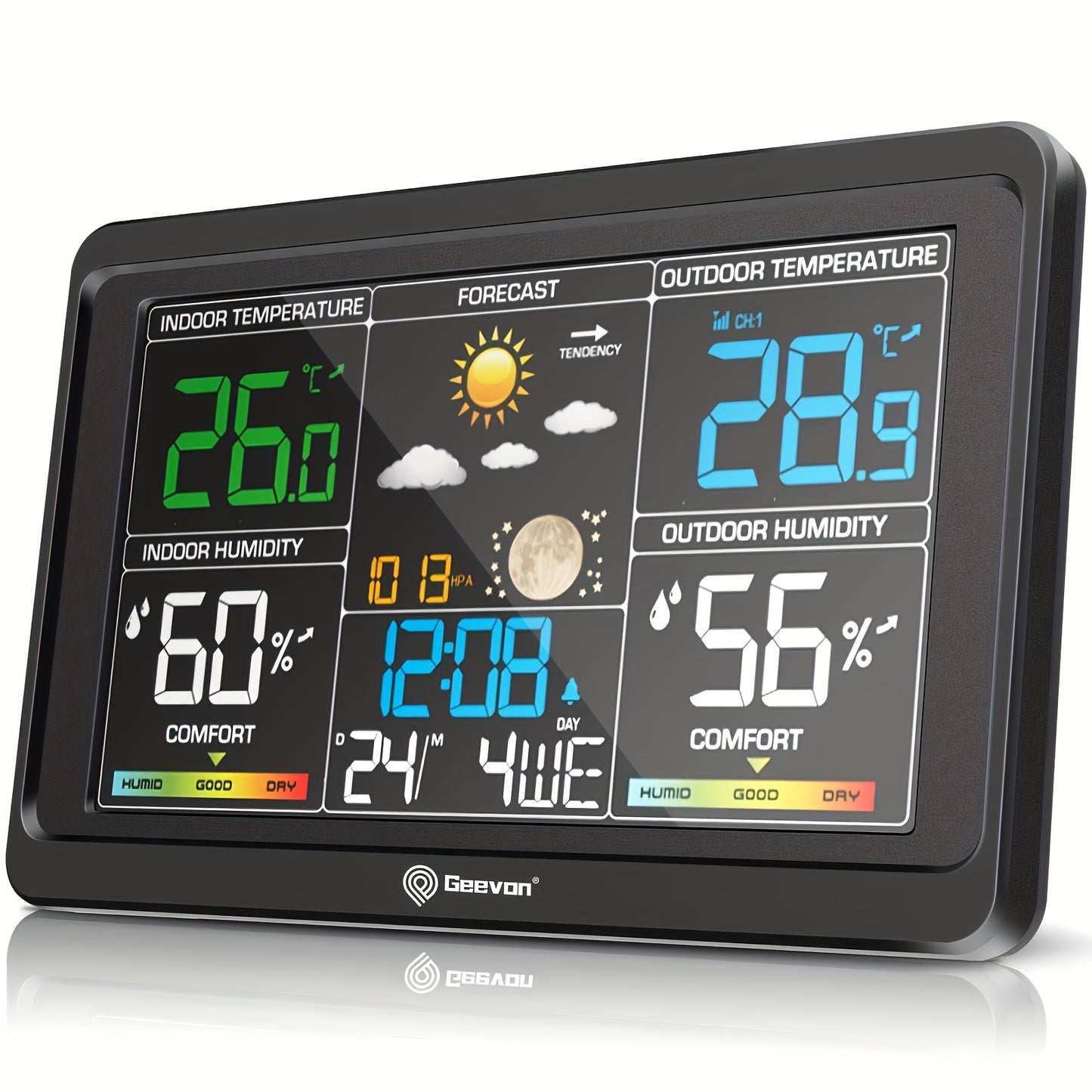 Station météo, 19,3 cm pour mesure intérieure et extérieure – vue détaillée 8
