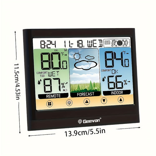 Station météo sans fil, 1pc pour maison et mesure intérieure et extérieure – vue principale