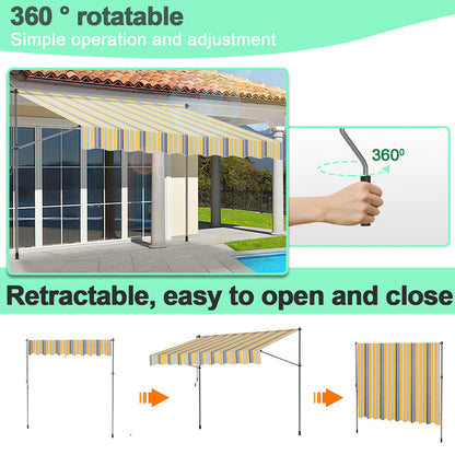 Store banne, 400Cm pour jardin et balcon – vue détaillée 14