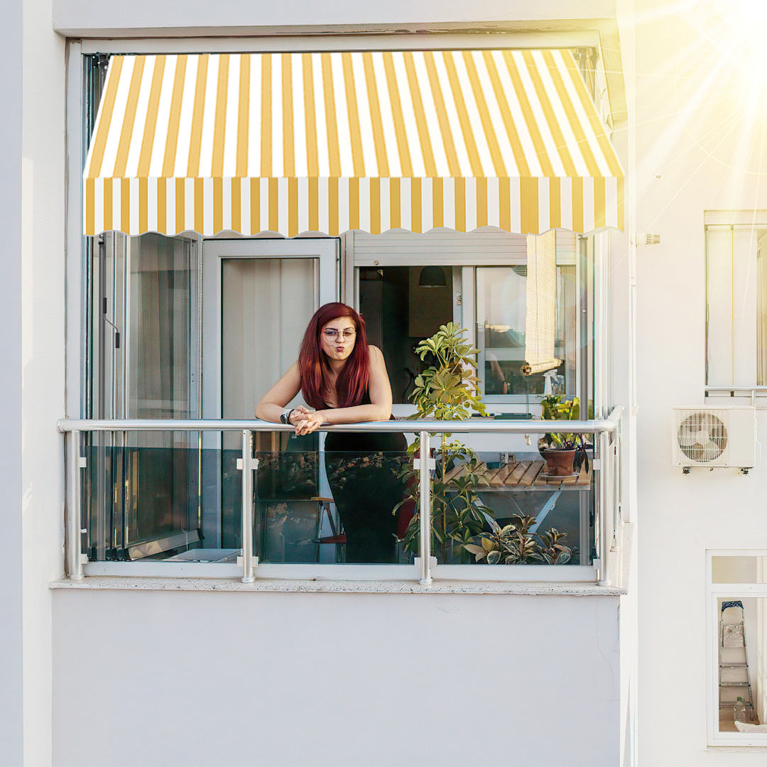 Store banne, 400Cm pour jardin et balcon – vue détaillée 15