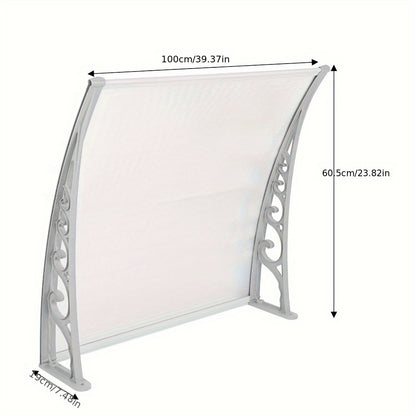 Store banne, 60*100 cm Marron pour jardin – vue détaillée 2