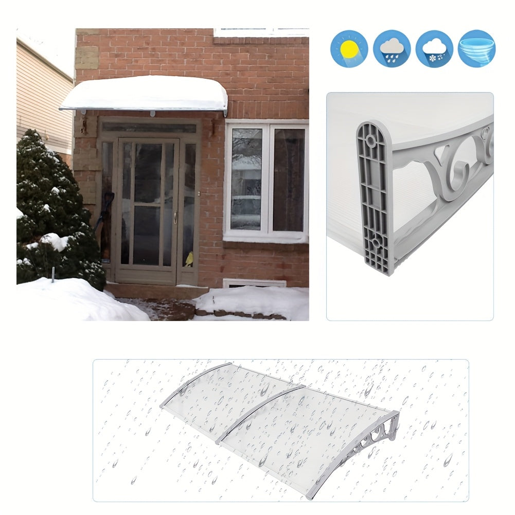 Store banne, 60*100 cm Marron pour jardin – vue détaillée 5