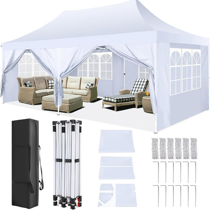 Store banne, Blanc (avec 4 sacs de frappe) pour jardin et balcon – vue détaillée 9