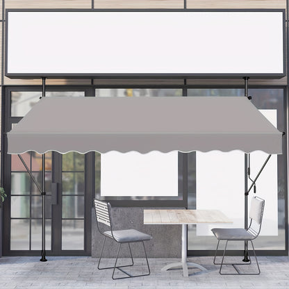Store banne, Gris foncé pour balcon et jardin – vue détaillée 4