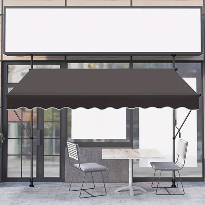 Store banne, Gris foncé pour balcon et jardin – vue détaillée 5