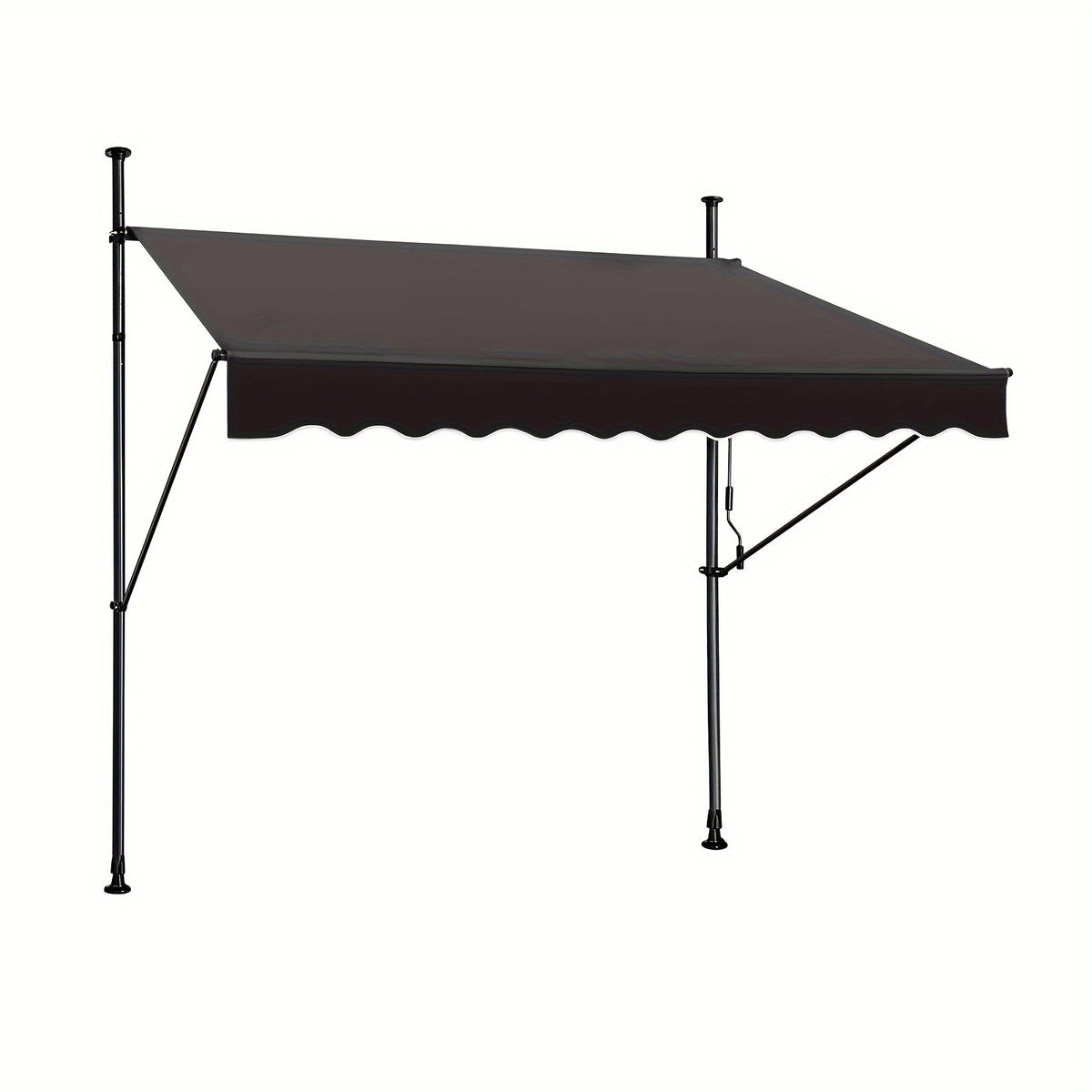 Store banne, Gris foncé pour balcon et jardin – vue détaillée 7