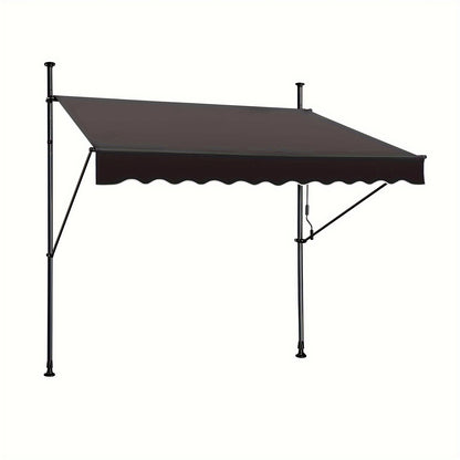 Store banne, Gris foncé pour balcon et jardin – vue détaillée 7