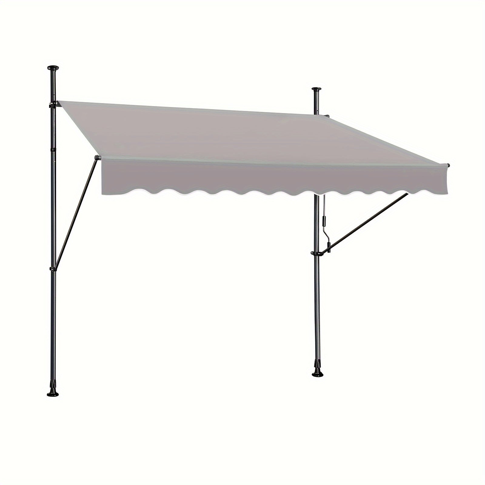 Store banne, Gris foncé pour balcon et jardin – vue détaillée 8