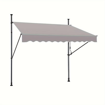 Store banne, Gris foncé pour balcon et jardin – vue détaillée 8