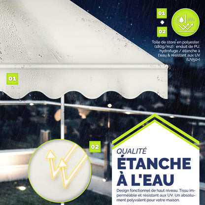 Store banne, Gris pour balcon – vue détaillée 5