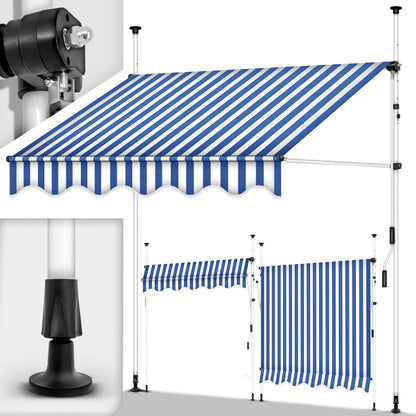 Store banne, Gris pour balcon – vue détaillée 102
