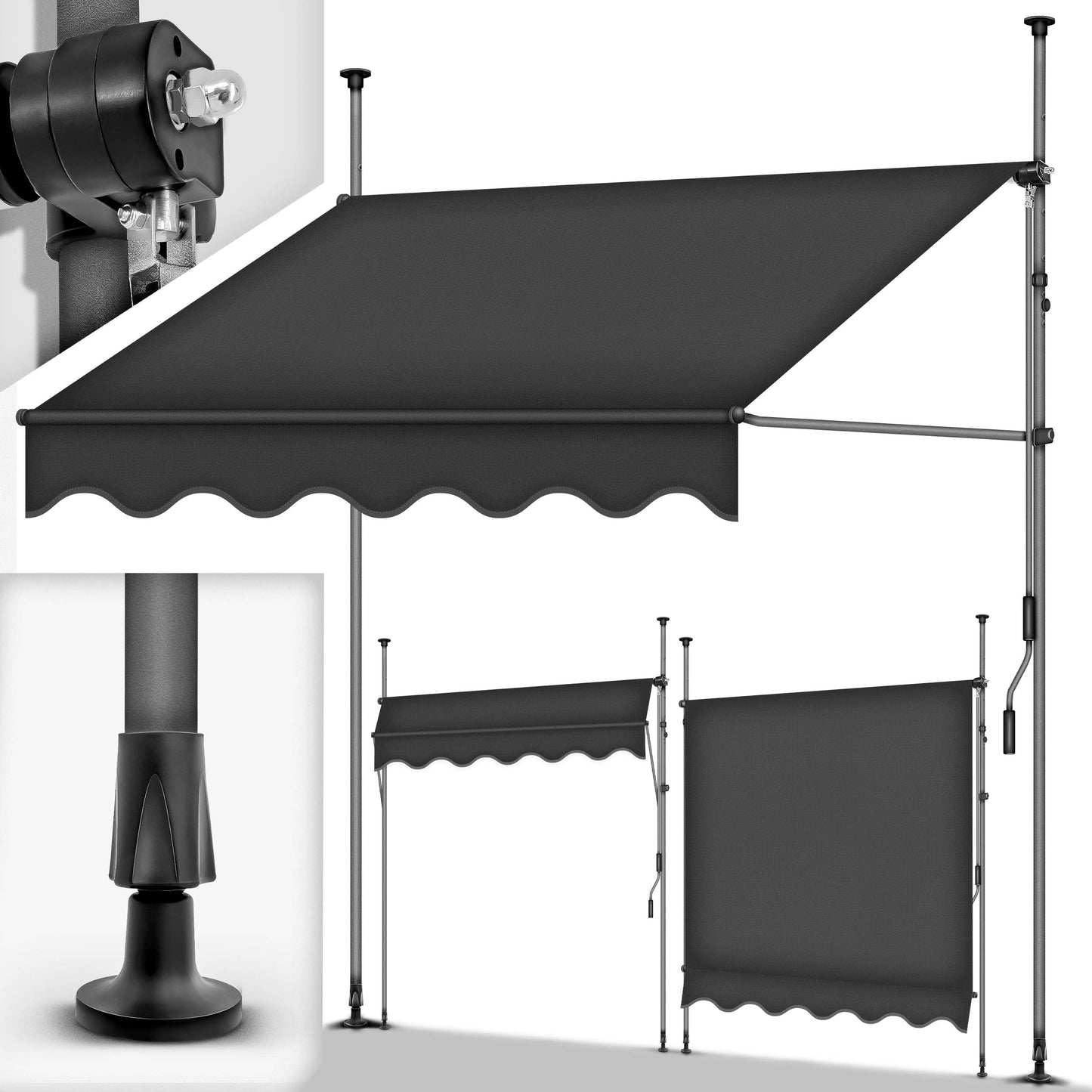 Store banne, Gris pour balcon – vue détaillée 103
