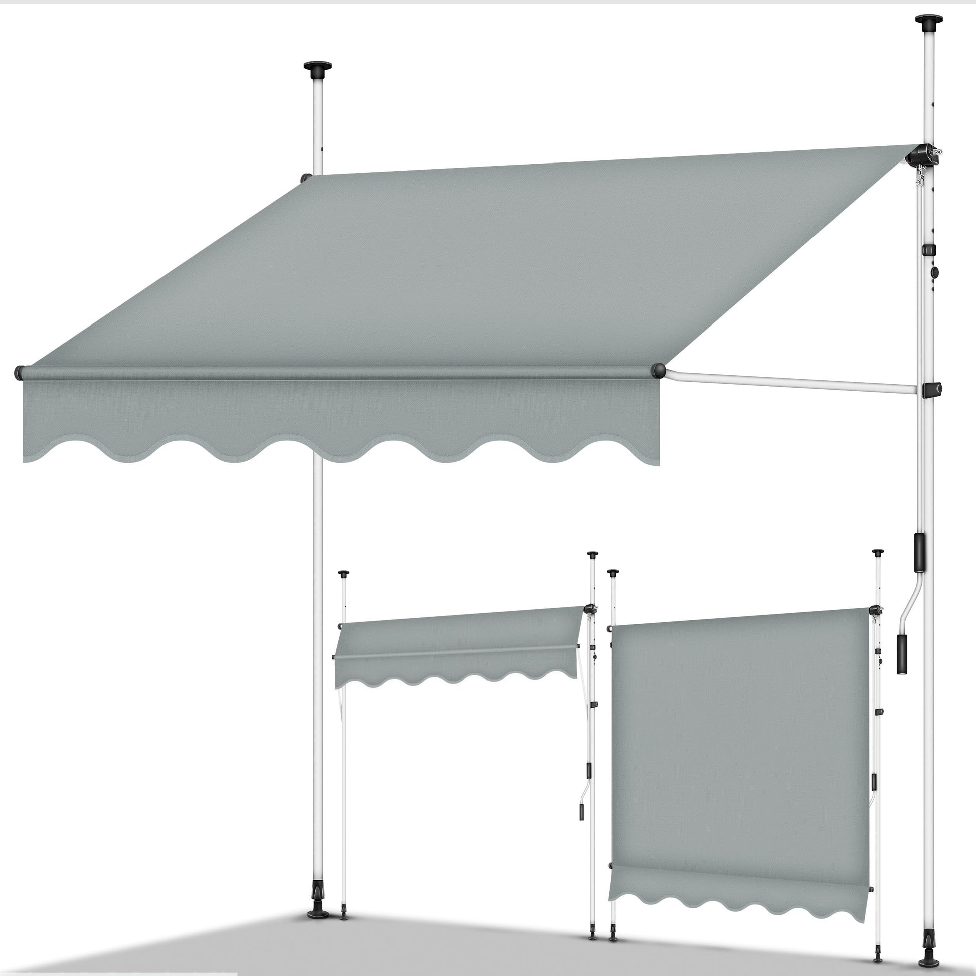 Store banne, Gris pour balcon – vue détaillée 107
