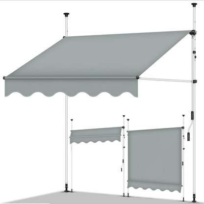Store banne, Gris pour balcon – vue détaillée 107
