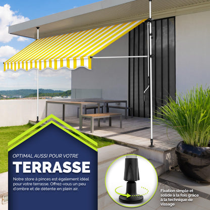 Store banne, Gris pour balcon – vue détaillée 30