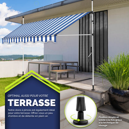 Store banne, Gris pour balcon – vue détaillée 85