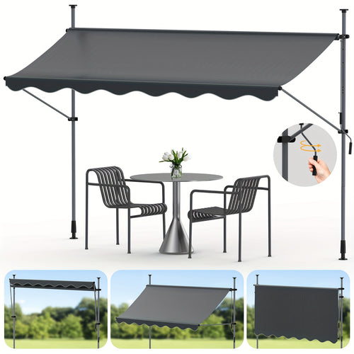Store banne, Gris pour jardin – vue principale